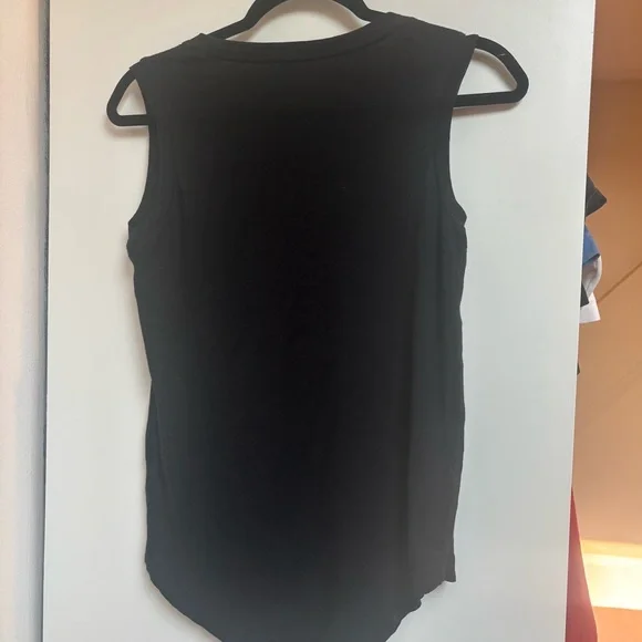 Madewell Black Muscle Tee Sleeveless Top - Picture 3 of 3